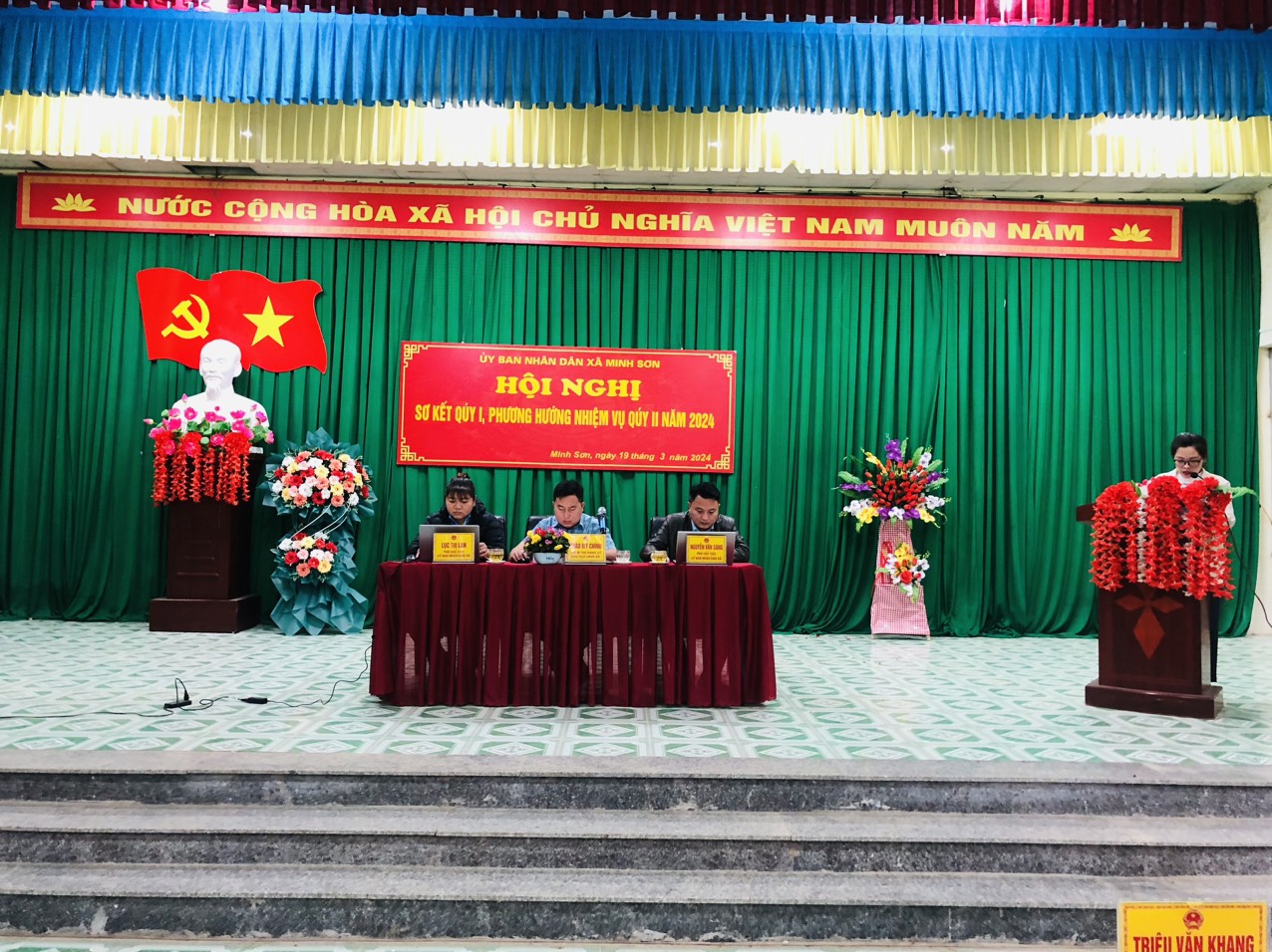 Xã Minh Sơn tổ chức Hội nghị sơ kết quý I và triển khai các nhiệm vụ trọng tâm quý II năm 2024