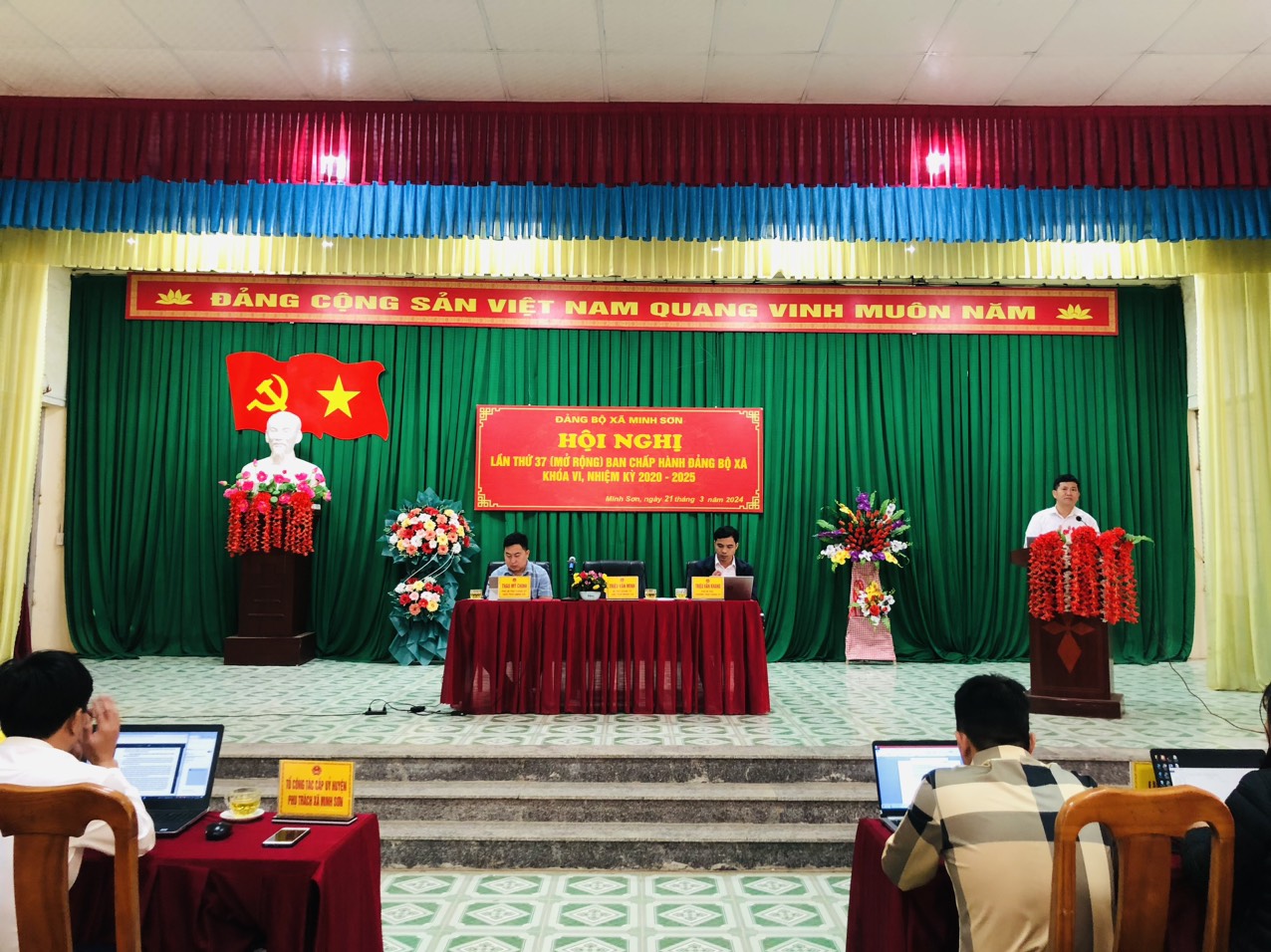 Xã Minh Sơn tổ chức Hội nghị chấp hành Đảng bộ xã khóa VI, nhiệm kỳ 2020-2025