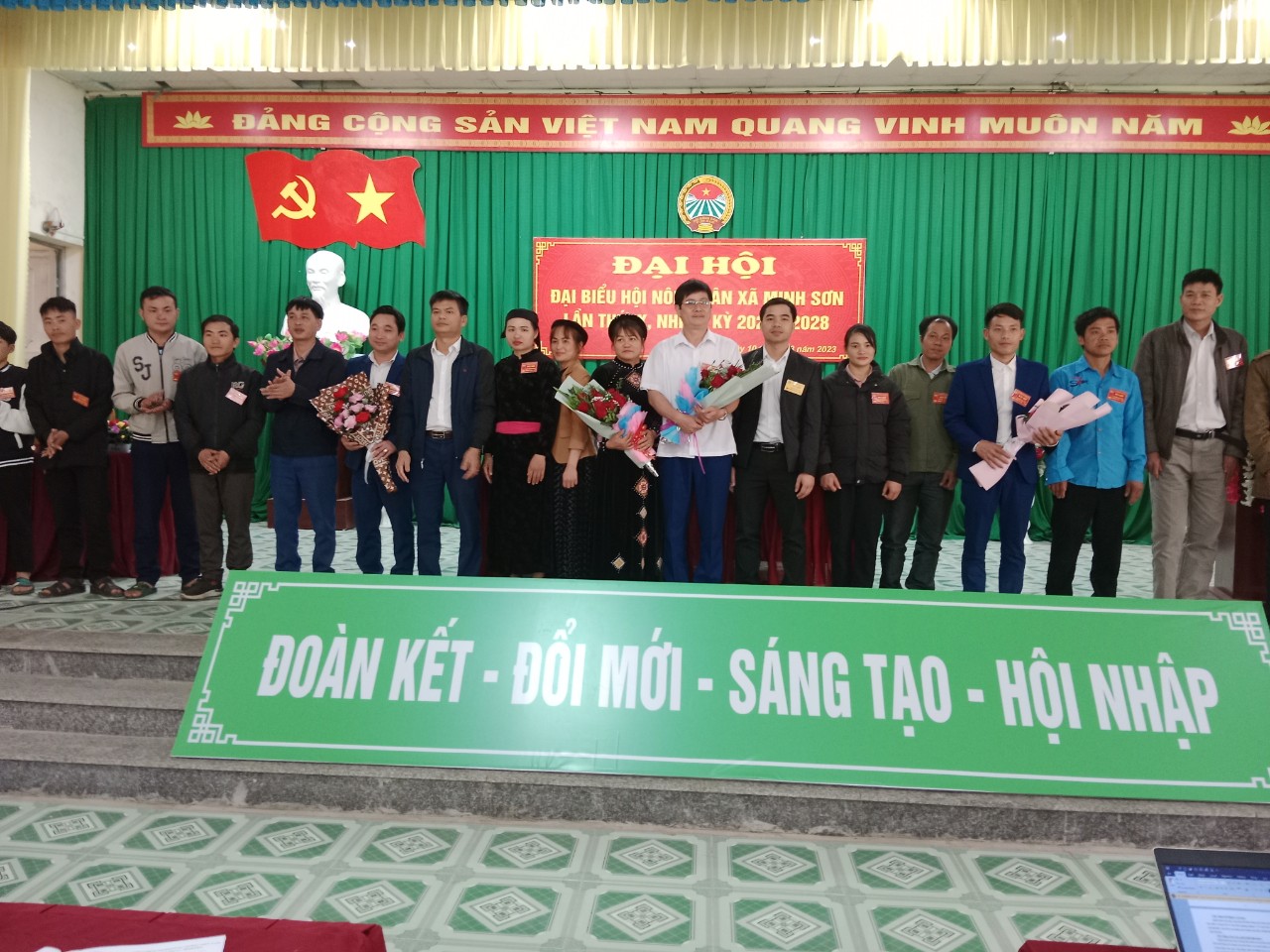 Hội Nông dân xã Minh Sơn long trọng tổ chức Đại hội đại biểu Hội Nông dân lần thứ IX,  nhiệm kỳ 2023-2028